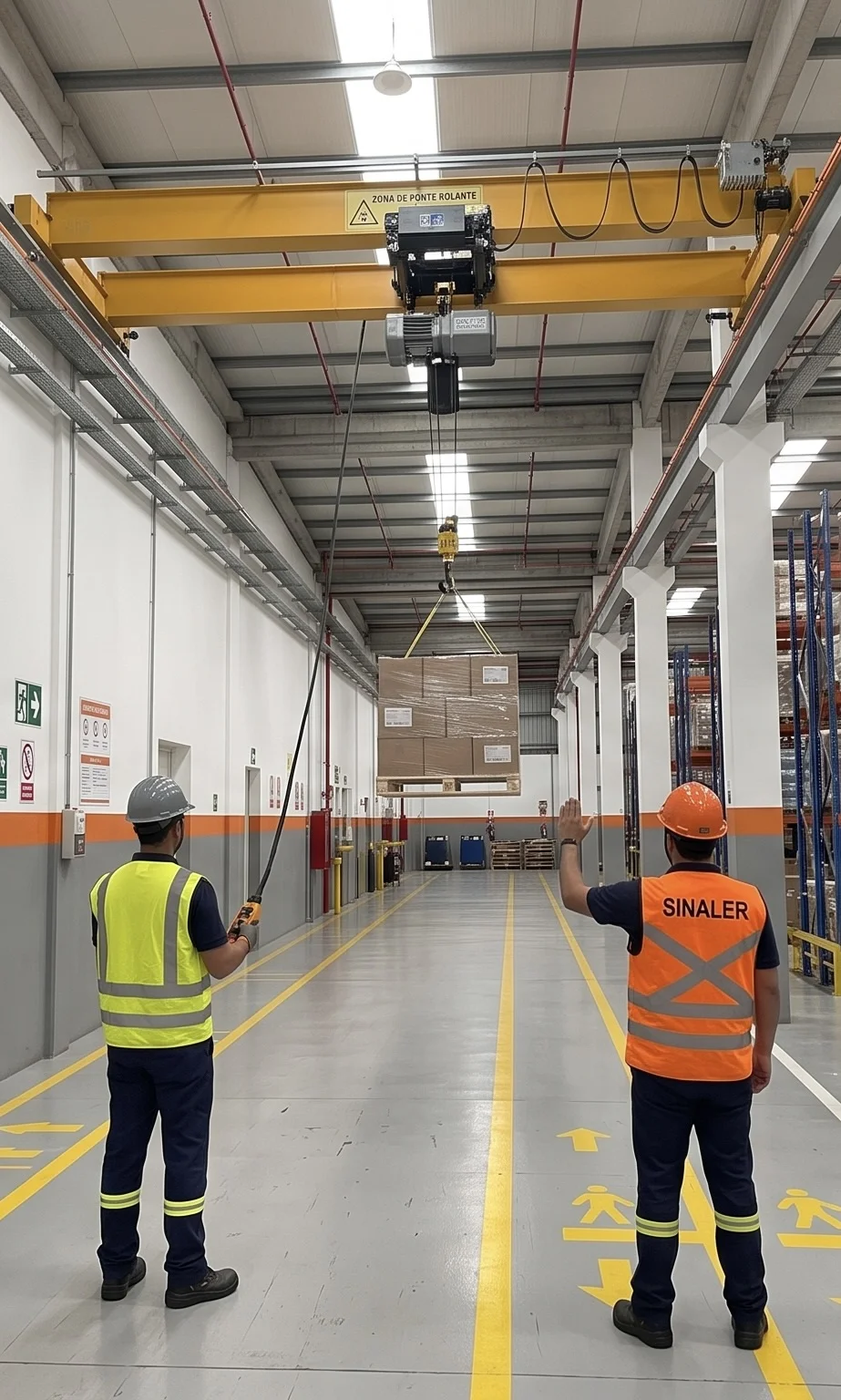 Inspeção de equipamentos de guindar